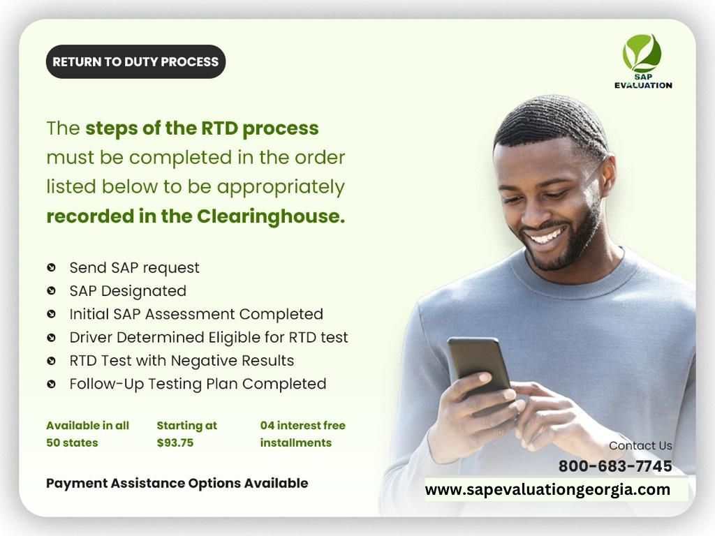 SAP Evaluation Georgia – DOT Qualified Counselor